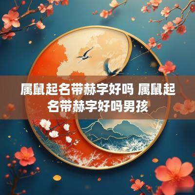 属鼠起名带赫字好吗 属鼠起名带赫字好吗男孩