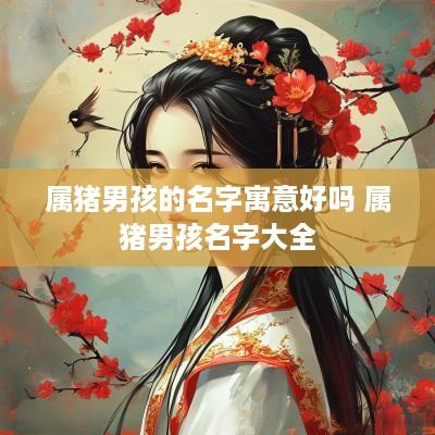 属猪男孩的名字寓意好吗 属猪男孩名字大全