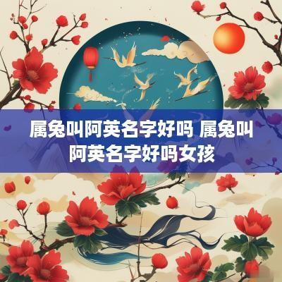 属兔叫阿英名字好吗 属兔叫阿英名字好吗女孩
