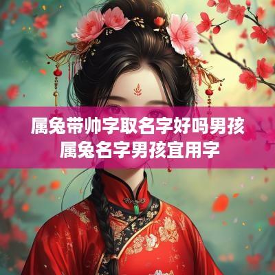 属兔带帅字取名字好吗男孩 属兔名字男孩宜用字