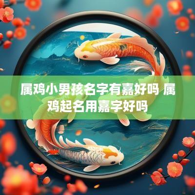属鸡小男孩名字有嘉好吗 属鸡起名用嘉字好吗
