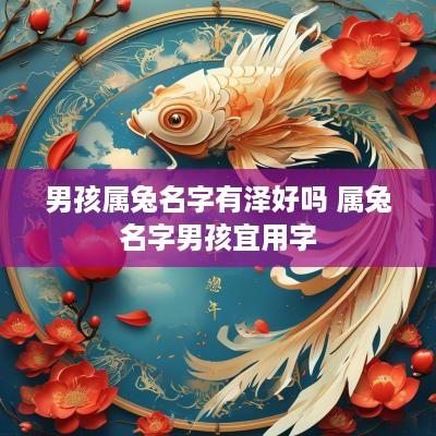 男孩属兔名字有泽好吗 属兔名字男孩宜用字