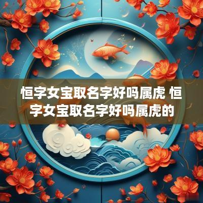 恒字女宝取名字好吗属虎 恒字女宝取名字好吗属虎的