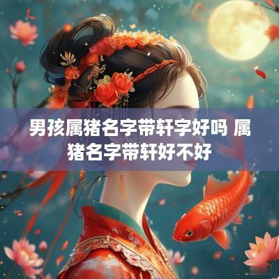 男孩属猪名字带轩字好吗 属猪名字带轩好不好