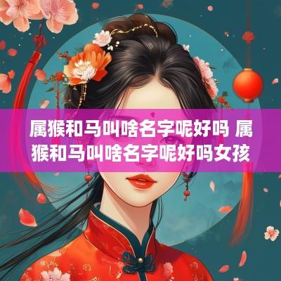 属猴和马叫啥名字呢好吗 属猴和马叫啥名字呢好吗女孩