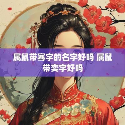 属鼠带骞字的名字好吗 属鼠带奕字好吗