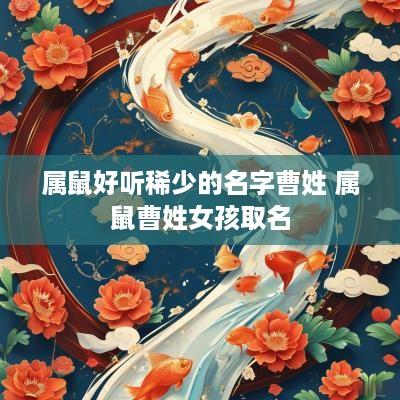 属鼠好听稀少的名字曹姓 属鼠曹姓女孩取名