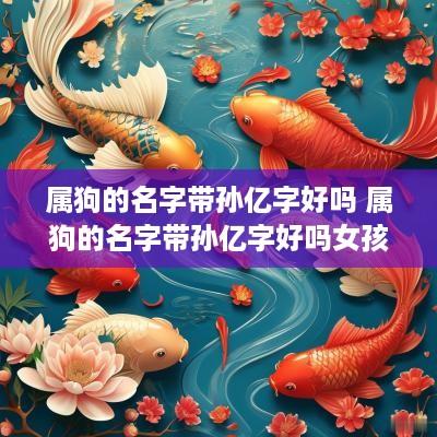 属狗的名字带孙亿字好吗 属狗的名字带孙亿字好吗女孩