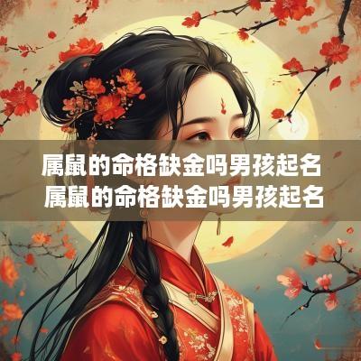 属鼠的命格缺金吗男孩起名 属鼠的命格缺金吗男孩起名字