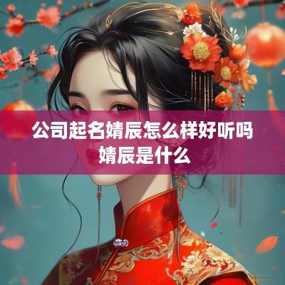 公司起名婧辰怎么样好听吗 婧辰是什么