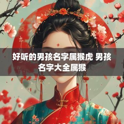好听的男孩名字属猴虎 男孩名字大全属猴