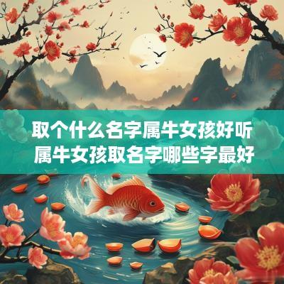 取个什么名字属牛女孩好听 属牛女孩取名字哪些字最好?