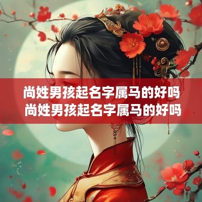 尚姓男孩起名字属马的好吗 尚姓男孩起名字属马的好吗