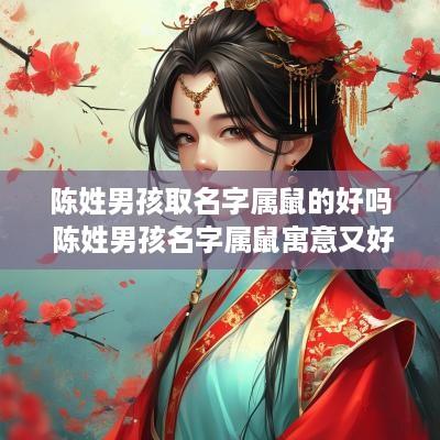 陈姓男孩取名字属鼠的好吗 陈姓男孩名字属鼠寓意又好