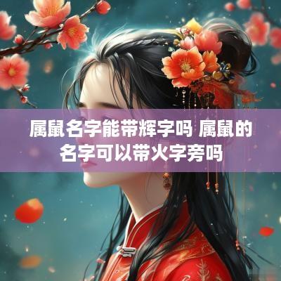 属鼠名字能带辉字吗 属鼠的名字可以带火字旁吗
