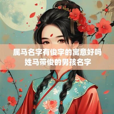 属马名字有俊字的寓意好吗 姓马带俊的男孩名字