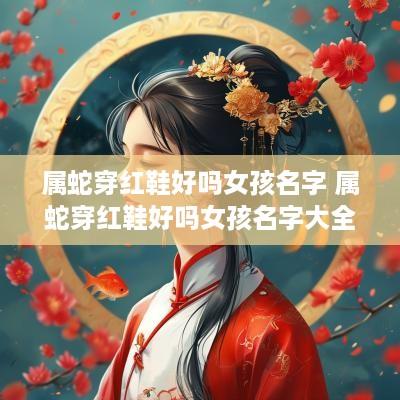 属蛇穿红鞋好吗女孩名字 属蛇穿红鞋好吗女孩名字大全