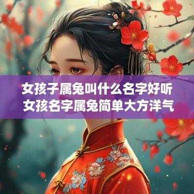 女孩子属兔叫什么名字好听 女孩名字属兔简单大方洋气
