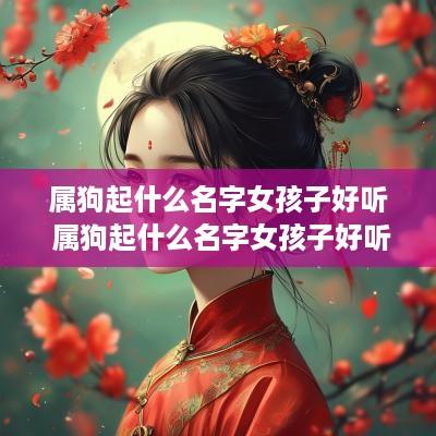 属狗起什么名字女孩子好听 属狗起什么名字女孩子好听又可爱