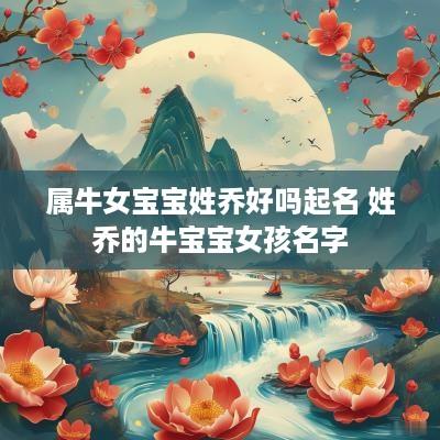 属牛女宝宝姓乔好吗起名 姓乔的牛宝宝女孩名字