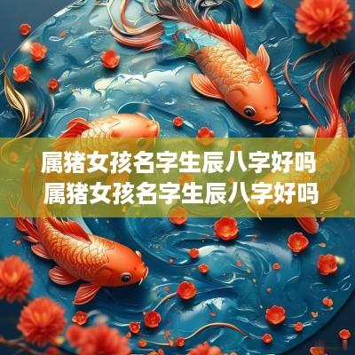 属猪女孩名字生辰八字好吗 属猪女孩名字生辰八字好吗怎么取