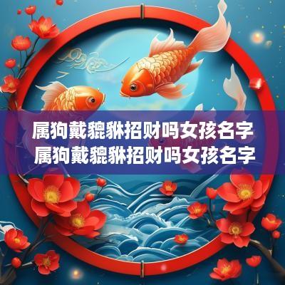 属狗戴貔貅招财吗女孩名字 属狗戴貔貅招财吗女孩名字叫什么
