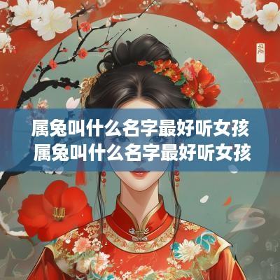 属兔叫什么名字最好听女孩 属兔叫什么名字最好听女孩子