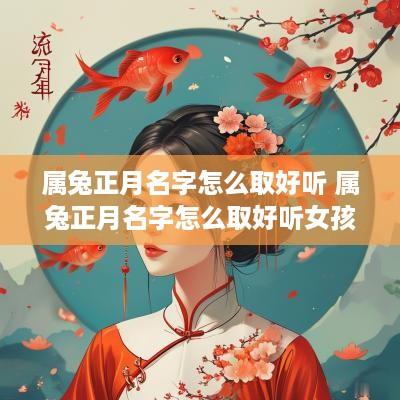 属兔正月名字怎么取好听 属兔正月名字怎么取好听女孩