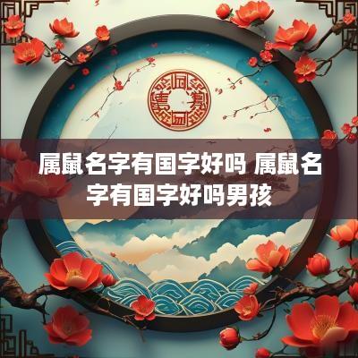属鼠名字有国字好吗 属鼠名字有国字好吗男孩