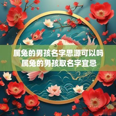 属兔的男孩名字思源可以吗 属兔的男孩取名字宜忌