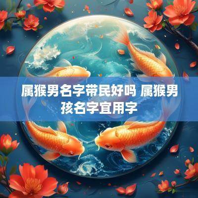 属猴男名字带民好吗 属猴男孩名字宜用字