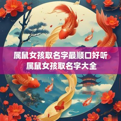 属鼠女孩取名字最顺口好听 属鼠女孩取名字大全