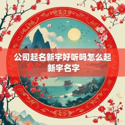 公司起名新宇好听吗怎么起 新宇名字