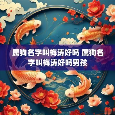 属狗名字叫梅涛好吗 属狗名字叫梅涛好吗男孩