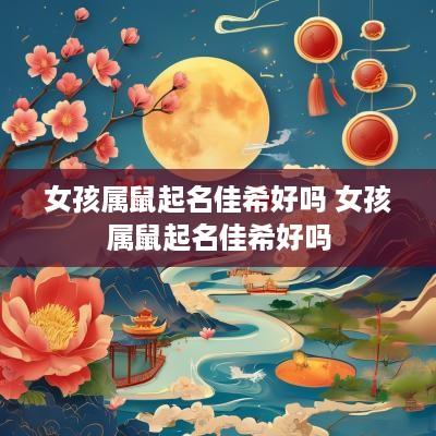 女孩属鼠起名佳希好吗 女孩属鼠起名佳希好吗
