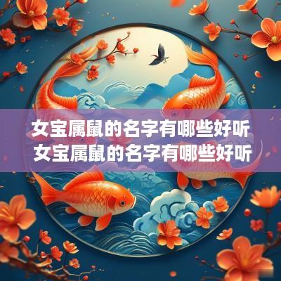 女宝属鼠的名字有哪些好听 女宝属鼠的名字有哪些好听点