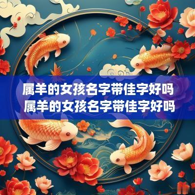 属羊的女孩名字带佳字好吗 属羊的女孩名字带佳字好吗