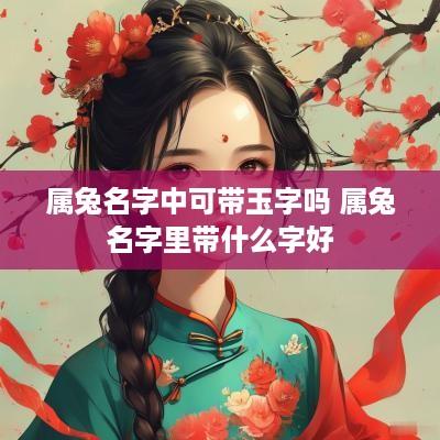 属兔名字中可带玉字吗 属兔名字里带什么字好
