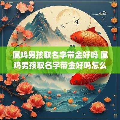 属鸡男孩取名字带金好吗 属鸡男孩取名字带金好吗怎么取