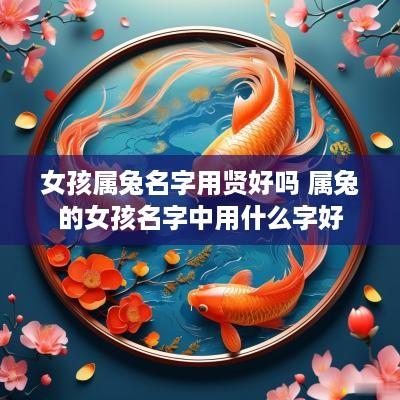 女孩属兔名字用贤好吗 属兔的女孩名字中用什么字好