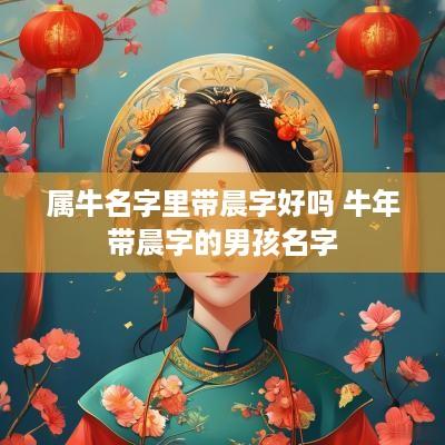 属牛名字里带晨字好吗 蛇年带晨字的男孩名字