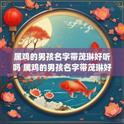 属鸡的男孩名字带茂琳好听吗 属鸡的男孩名字带茂琳好听吗