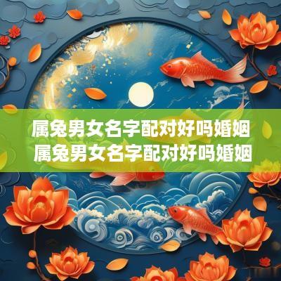 属兔男女名字配对好吗婚姻 属兔男女名字配对好吗婚姻如何