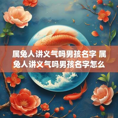 属兔人讲义气吗男孩名字 属兔人讲义气吗男孩名字怎么取