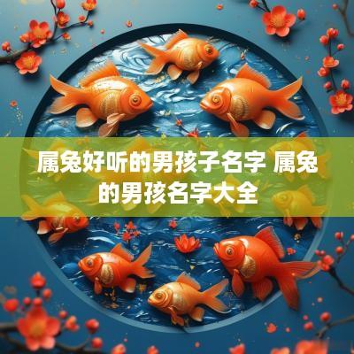 属兔好听的男孩子名字 属兔的男孩名字大全