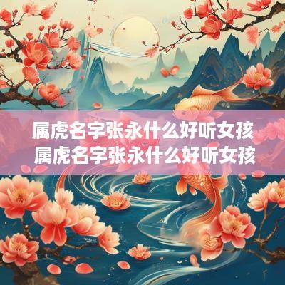 属虎名字张永什么好听女孩 属虎名字张永什么好听女孩子