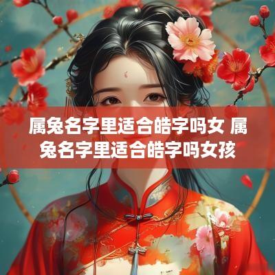 属兔名字里适合皓字吗女 属兔名字里适合皓字吗女孩