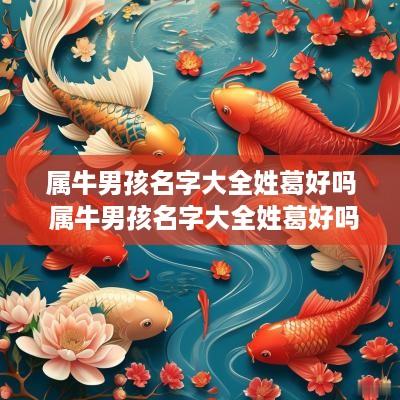 属牛男孩名字大全姓葛好吗 属牛男孩名字大全姓葛好吗