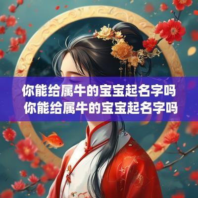 你能给属牛的宝宝起名字吗 你能给属牛的宝宝起名字吗好吗