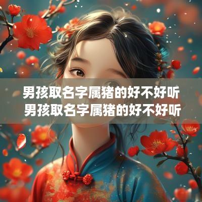 男孩取名字属猪的好不好听 男孩取名字属猪的好不好听呢